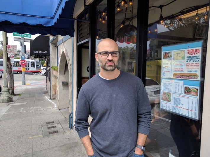 Armen Bedroussian's family has run the subway shop near the station for 21 years. He's confident the newly opened tunnel will bring back his evening foot traffic and customers.