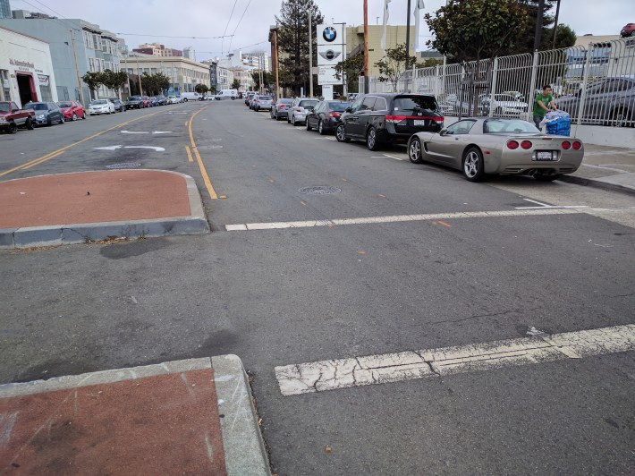 The crosswalk where Franklin was killed.