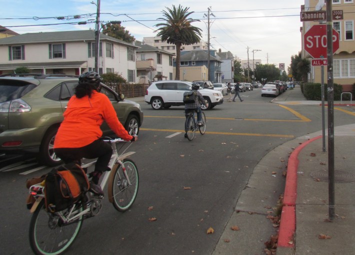 Bike riders get dumped into busy areas with only sharrows when the lane ends.