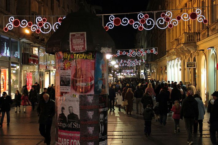 A pedestrianized street in Belgrade, Serbia. Pic: Wikimedia Commons