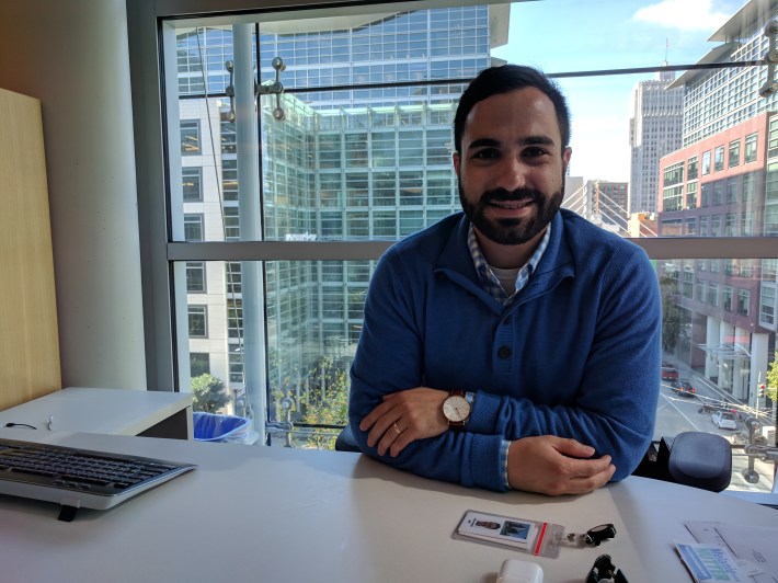 Boris Lipkin at an office in S.F. Photo: Streetsblog/Rudick