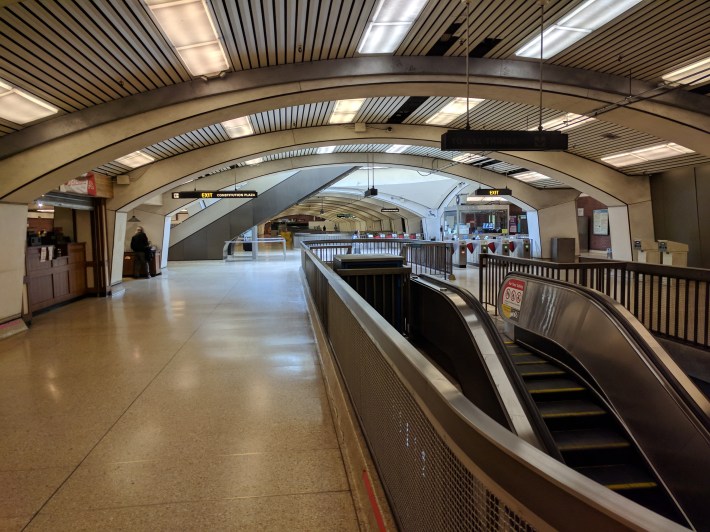 More natural light now penetrates the mezzanine level