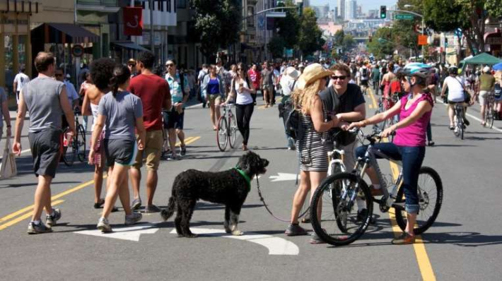 What if every day were Sunday Streets on Valencia? Image: Catherine Orland