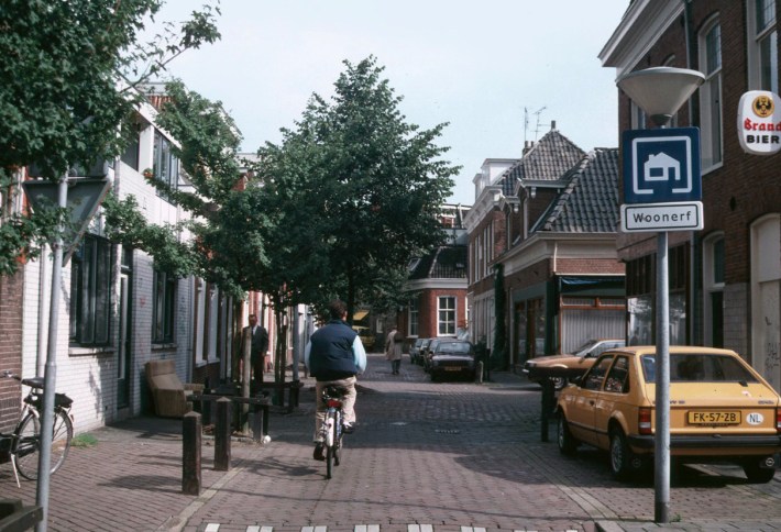 A 'woonerf' (singular of Woonerven) or 'living street' in the Netherlands. Photo: Wikimedia Commons