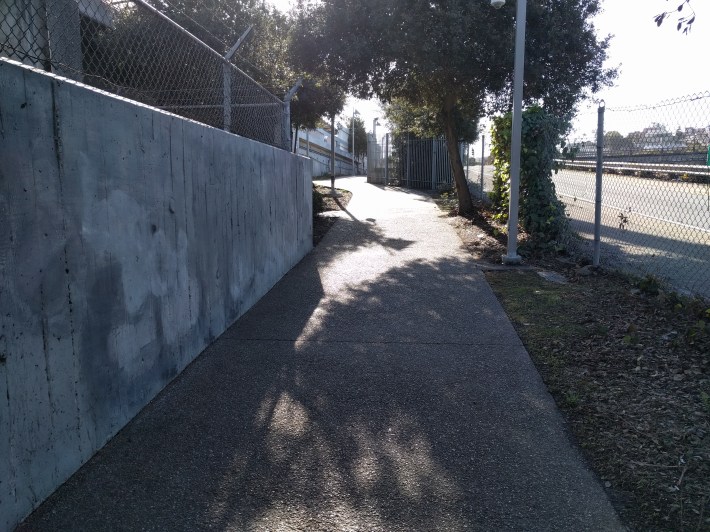 The old passageway on the westside has several sets of stairs