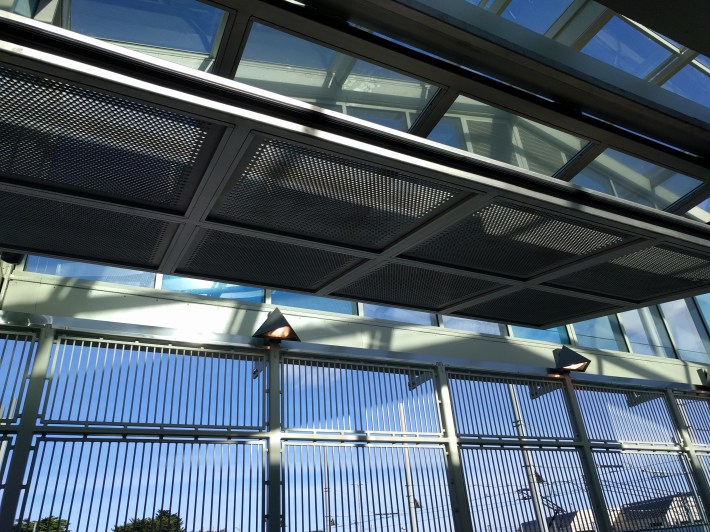 Folding gates can now be closed at night to better protect the station