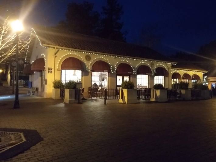 Mill Valley train station. Now used as a book store and coffee shop. Photo: Susie Wasserstrom