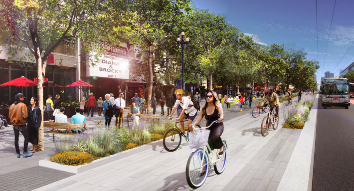 Rendering of a future Market Street. Image: Public Works
