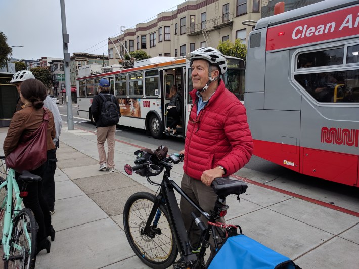 Geoffrey Fletcher of North Beach thinks Columbus Avenue should have protected bike lanes and parkletts