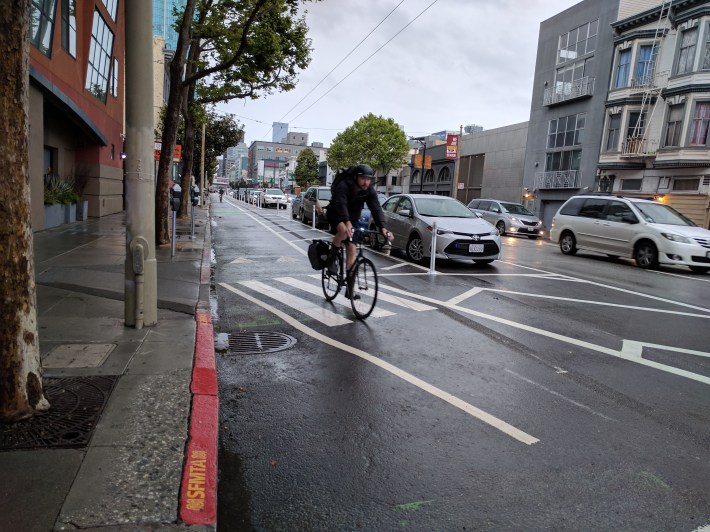 Howard's extended bike lane... installed too late to save Tess Rothstein