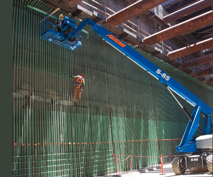 Workers in Fresno continue prepping rebar for a concrete pour. This is part of a trench that will one day carry HSR. Photo: CAHSRA's twitter