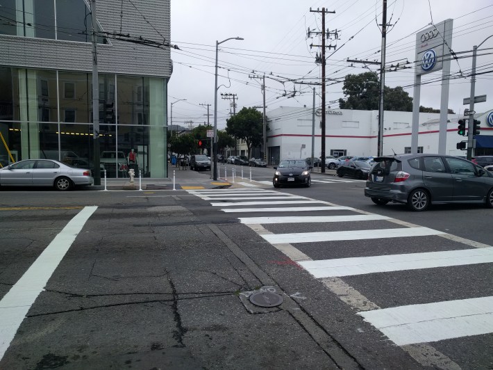 SFMTA also improved the paint on the crosswalks