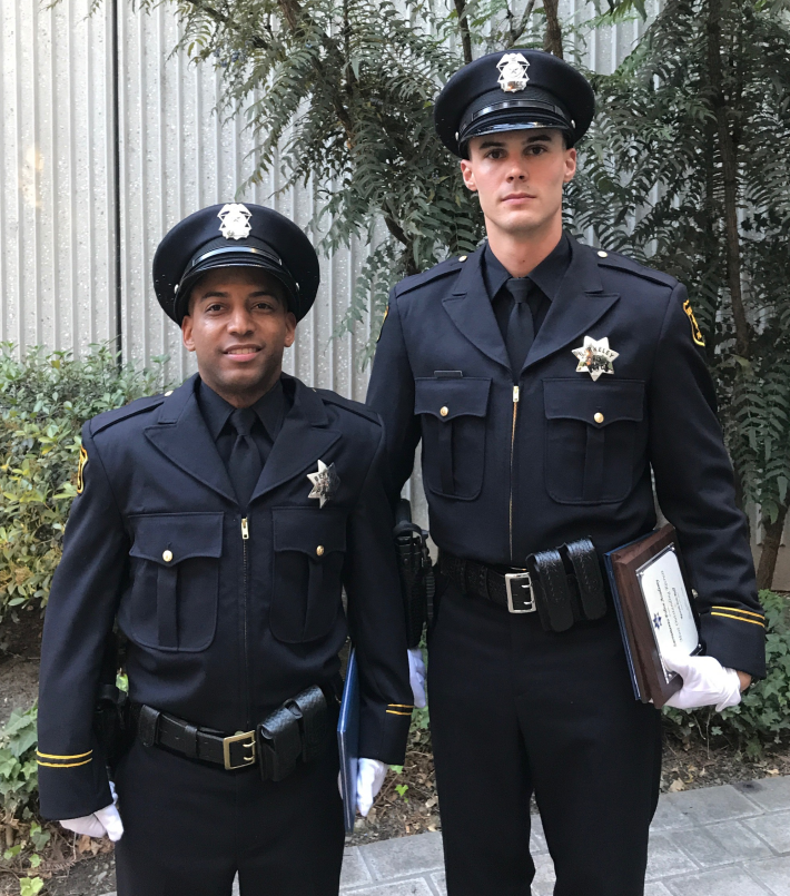 New BPD recruits, in their dangerously dark uniforms. Photo: City of Berkeley