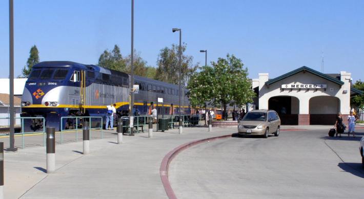 The Amtrak station in Merced. Photo: Wikimedia Commons