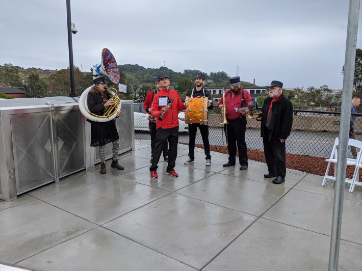 The opening ceremonies included a band