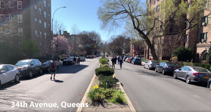 NYC is opening several streets to pedestrians. Photo: Clarence Eckerson Jr.