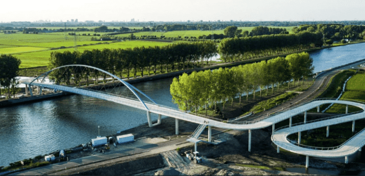 The Nigtevecht BicycleBridge, Amsterdam