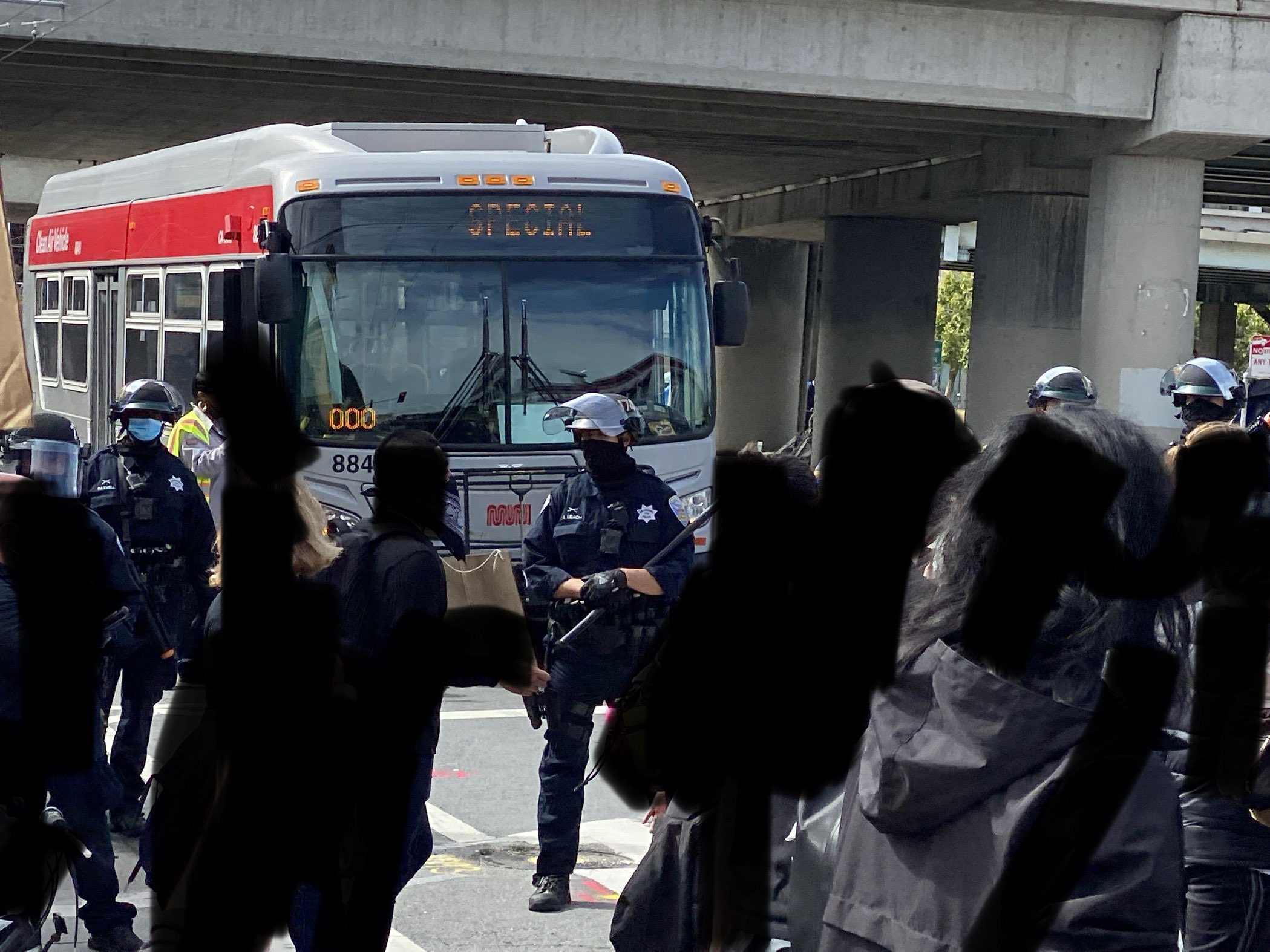 SFMTA Helps Crowd Control/Riot Police - Streetsblog San Francisco