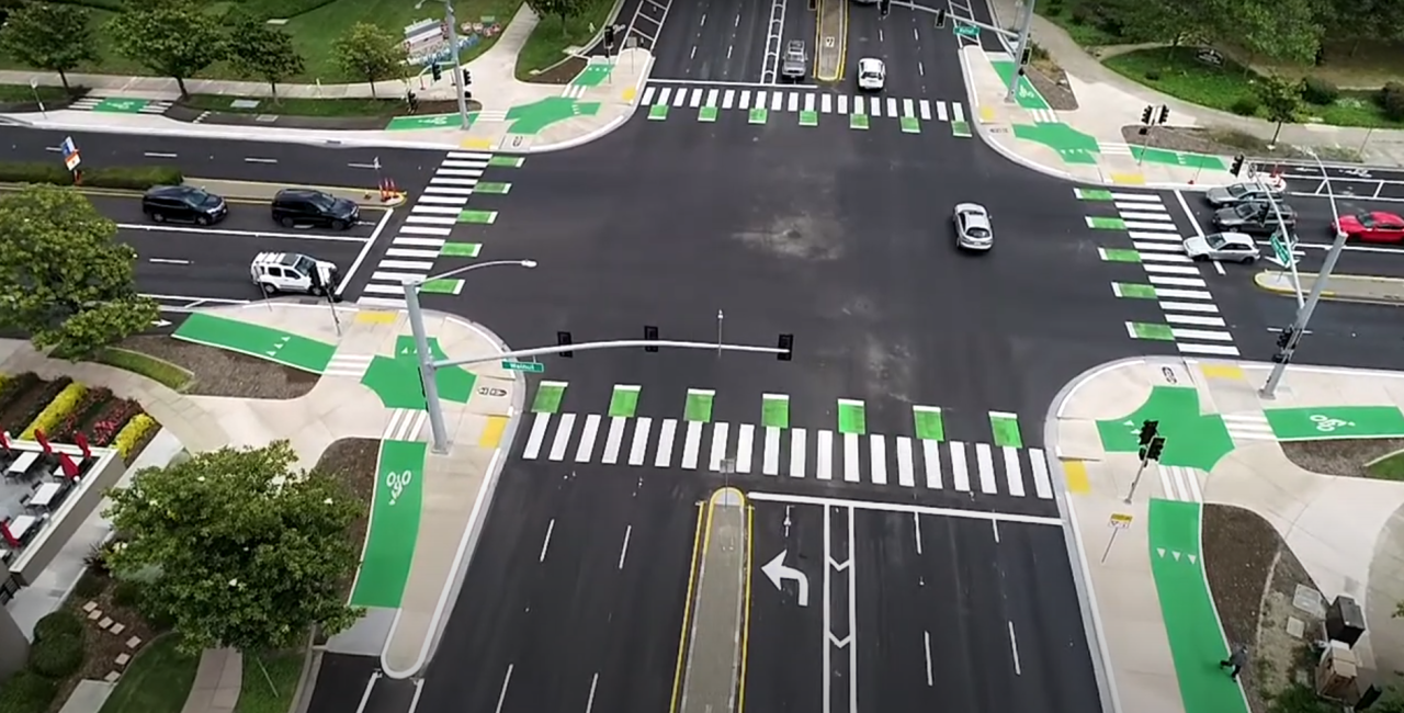 A still from the city of Fremont's new video promoting its Dutch-style infrastructure.