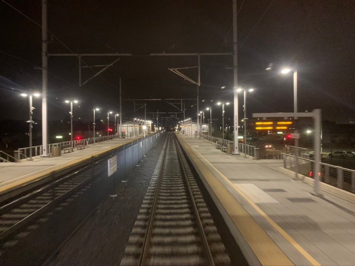 A look at the ongoing electrification that would help allow Caltrain to have BART-level frequencies--if the tax is approved. Photo: Christof Spieler