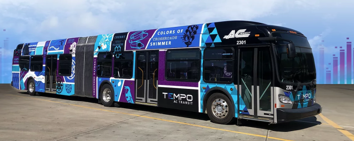 A look at the Tempo bus. Photo: AC Transit