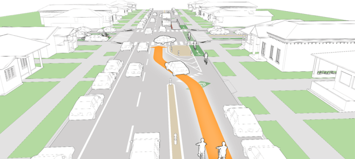 San Jose's Innovative Bike and Frontage Lane Plan - Streetsblog San ...