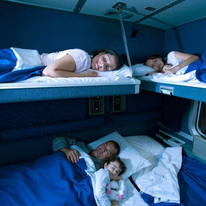 An existing Amtrak sleeper compartment. Photo: Amtrak