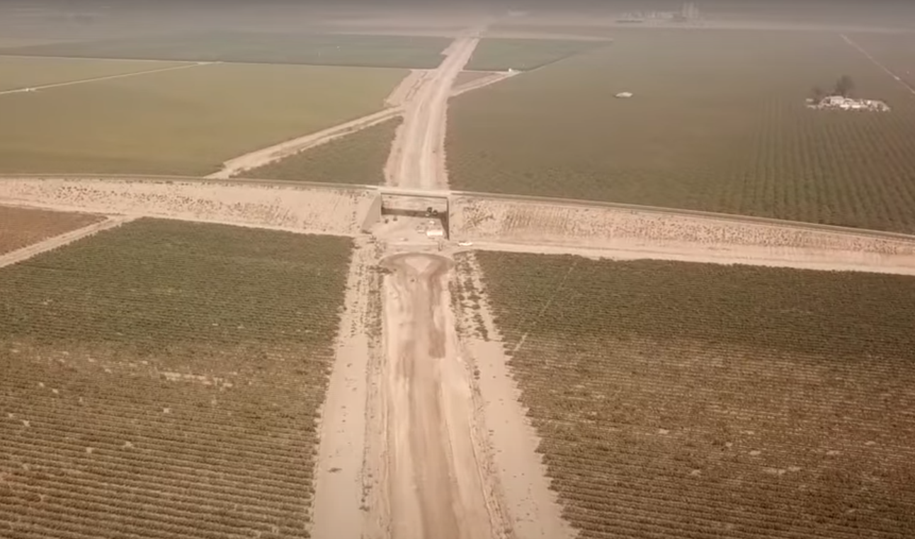 A look at HSR right-of-way construction in the Central Valley. Photo from https://youtube.com/watch?v=CDt4bX7fCG8&t=400s&ab_channel=TheFourFoot