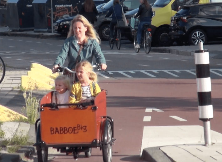 But how will people raise children without cars!?! Photo Streetsblog/Clarence Eckerson Jr.