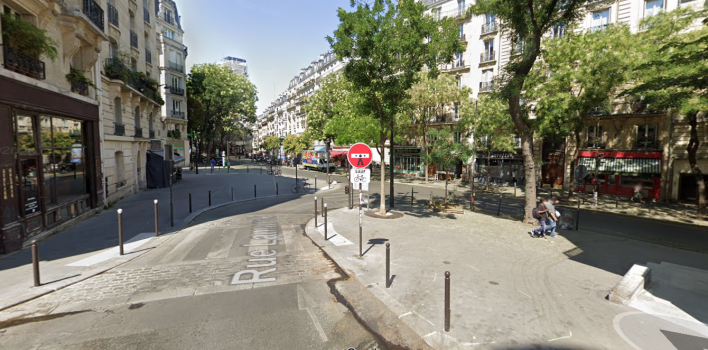 The intersection of Lamarck and Caulaincourt in Paris. Photo: Google Streetsview