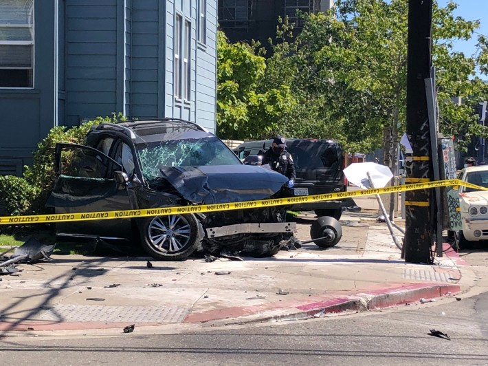 A July 4, 2020 crash. Photo: Tim Courtney