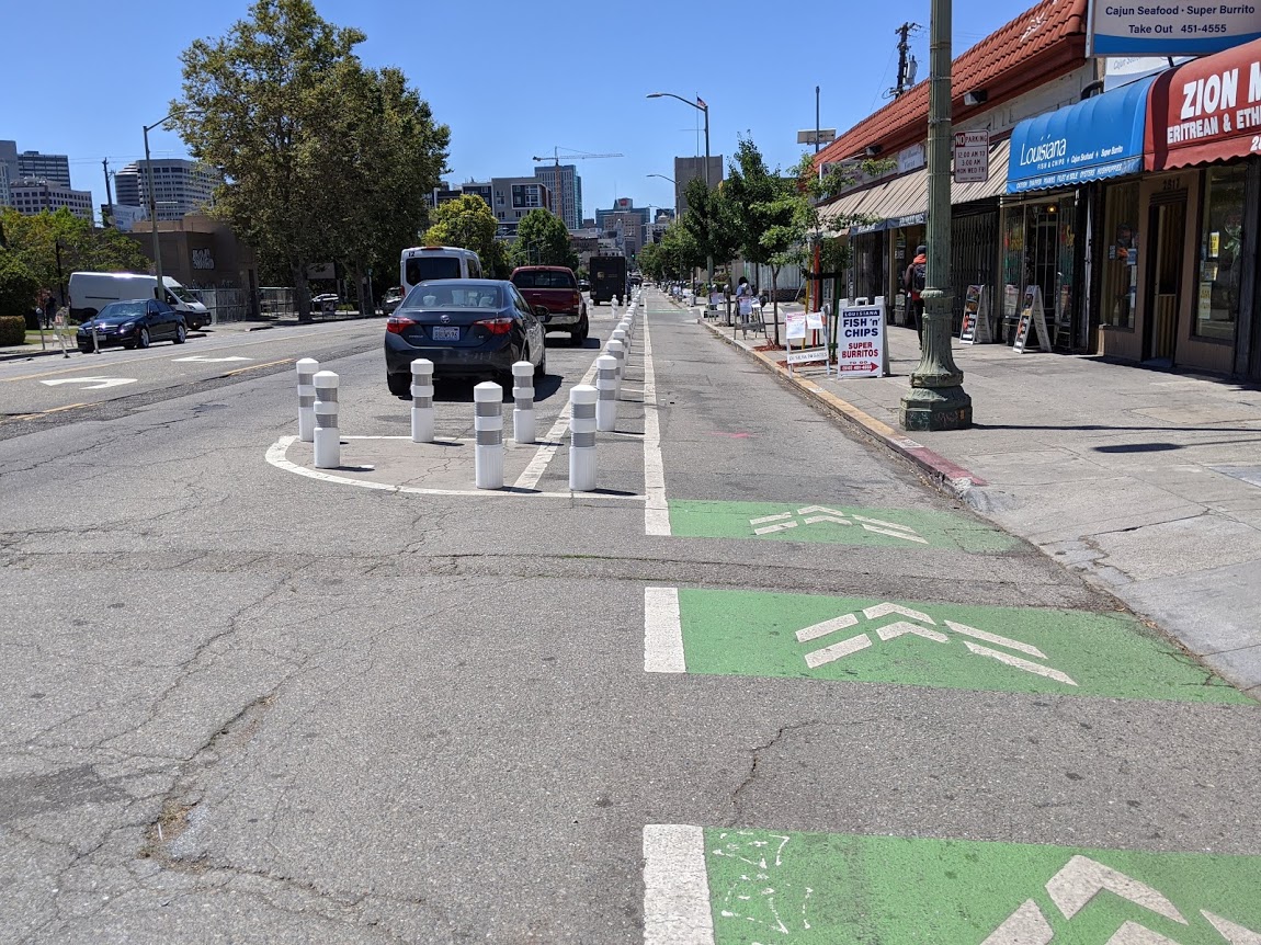 OakDOT Wants to Rip Out Protected Bike Lanes on Telegraph - Streetsblog ...