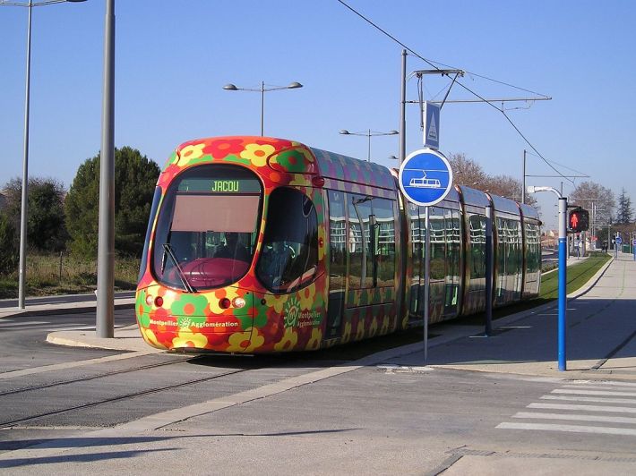 A tram in Montpellier. Photo: Wikimedia Commons