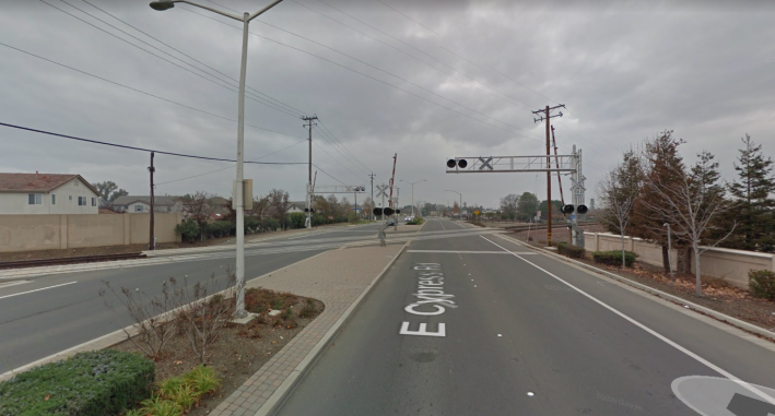 The crossing where the tragedy occurred. Photo: Google Streetview