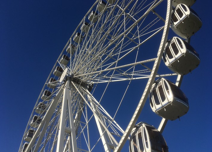 The Golden Gate Park ferris wheel on the north end of the Music Concourse. Photo: