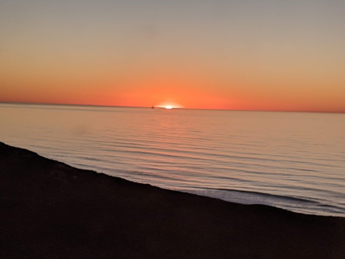 The view from the Coast Starlight, north of Santa Barbara. Photo: Streetsblog/Rudick