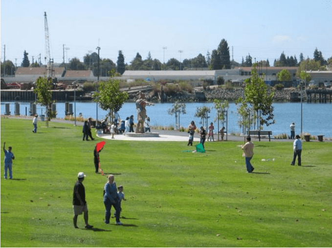 The park when it opened. Photo: Embarcadero Neighborhood Association