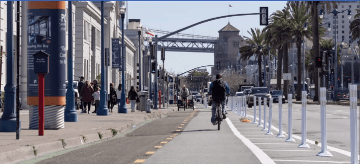 Another view of the Embarcadero. Photo: SFMTA
