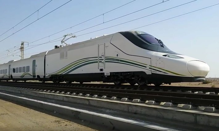 A high speed train in Saudi Arabia. Image: Wikimedia