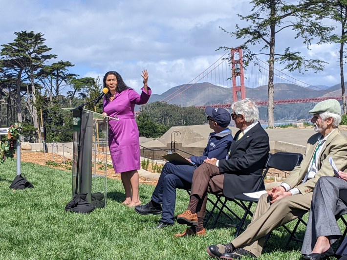 Mayor London Breed during Friday's event