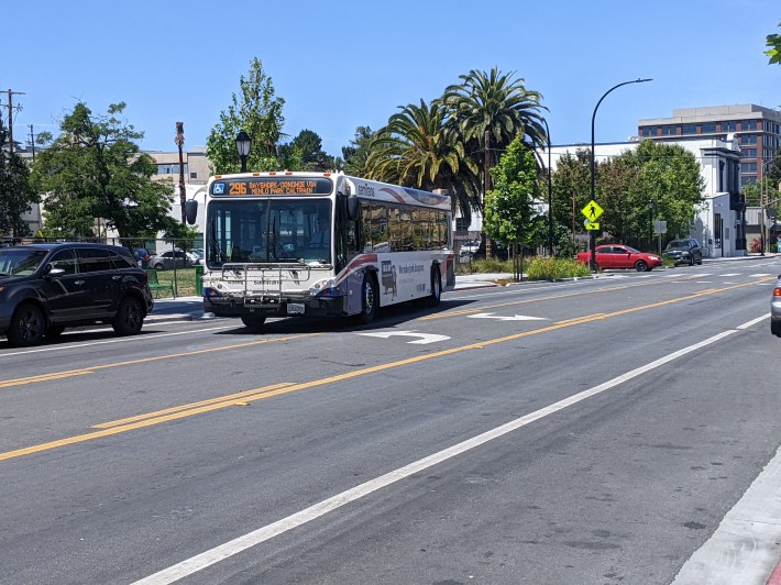 Bus boarding islands would be better, instead of making Samtrans pull to the curb and struggle back into traffic