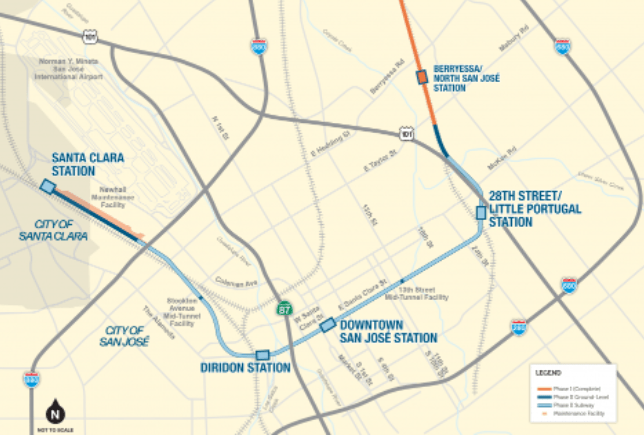 A map of the extension. Image: VTA