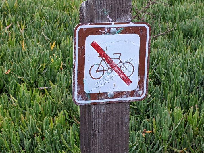 Bicycle friendly, but don't bike on the beach