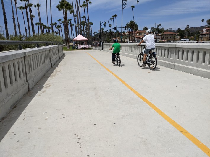 Santa Barbara also encourages cycling on its beach path