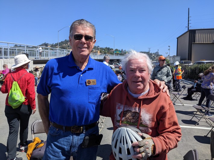 Stephen Hesson and Vince O'Brien fought for the improved bike path.