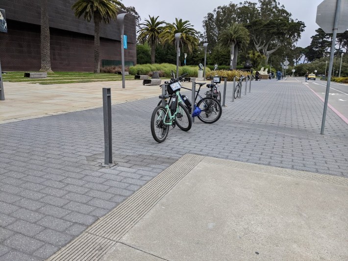 There's also some above ground museum parking, such as these posts in front of the de Young.