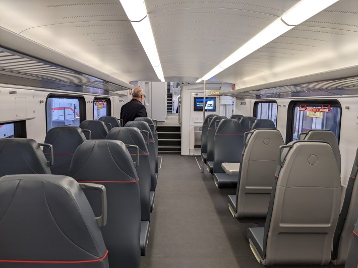 A look at the train interior. Photo: Streetsblog/Rudick