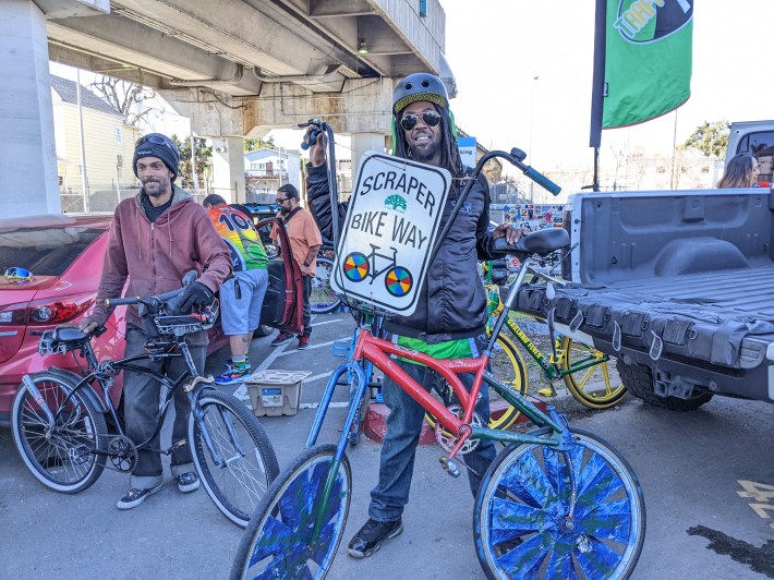 Reginald “RB” Burnette at Sunday's ride. Photo: Streetsblog/Rudick