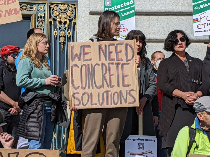 An advocate at Tuesday's rally