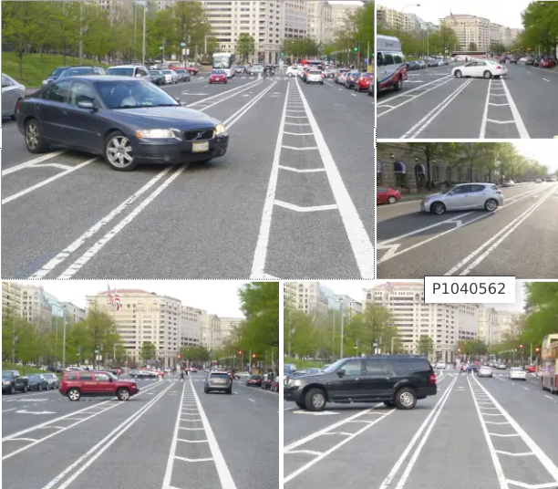 Washington's center-running bike lane. Image: WABA